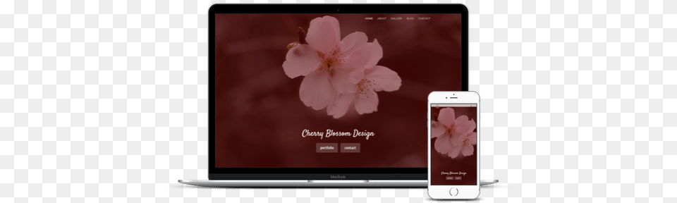 Divi Cherry Blossom Layout Cherry Blossom, Mobile Phone, Electronics, Phone, Plant Free Png Download