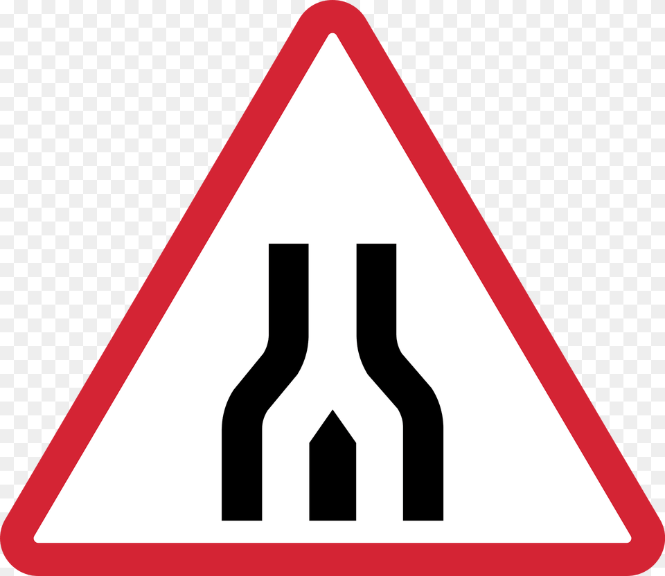 Divided Highway Ends Sign In Philippines Clipart, Symbol, Road Sign Free Png