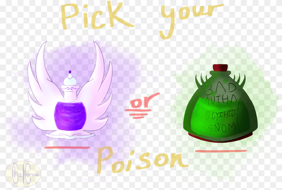 Divided Poison Drink, Bottle, Purple, Green, Baby Free Png Download