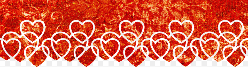 Divider Border Red Hearts Cute Hearts Border Transparent, Nature, Outdoors, Mountain, Art Free Png Download