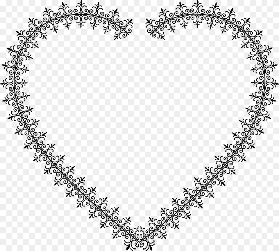 Divider Clipart Heart Cute Borders Vectors Animated Bicycle, Gray Png Image