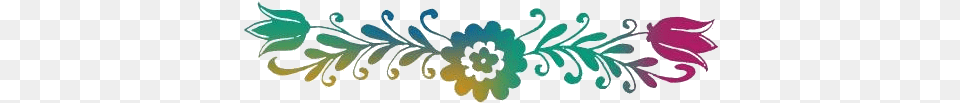Divider Flower Border Clipart For Download, Art, Floral Design, Graphics, Pattern Png Image