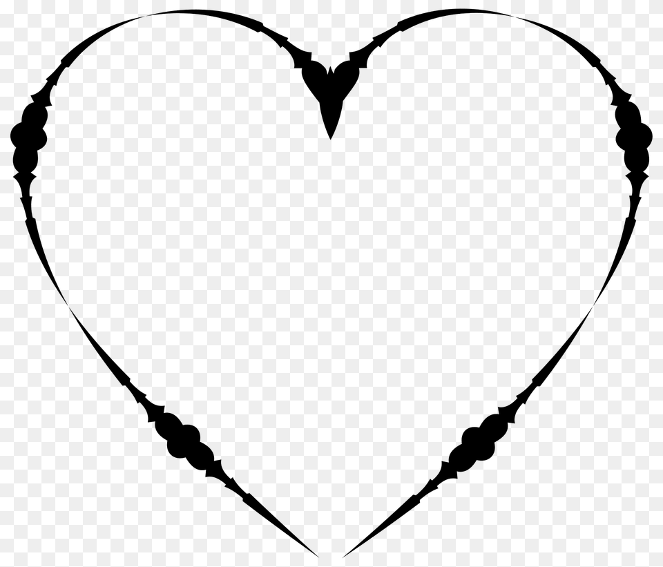 Divider Frame 3 Clipart, Heart, Bow, Weapon Free Png