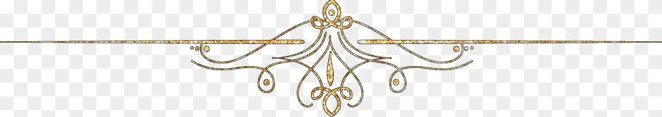 Divider Gold Line, Chandelier, Lamp Free Png Download