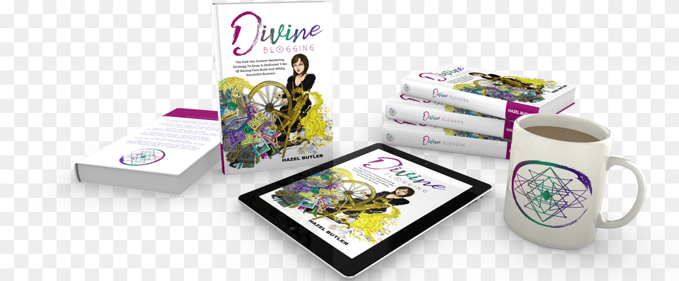 Divine Blogging Book Spread Transparent Tablet Computer, Advertisement, Cup, Poster, Plant Free Png