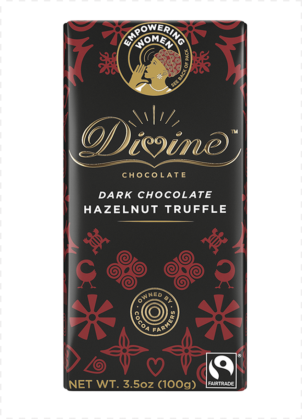 Divine Dark Chocolate Hazelnut Truffle Divine Chocolate, Book, Publication, Person, Face Free Transparent Png