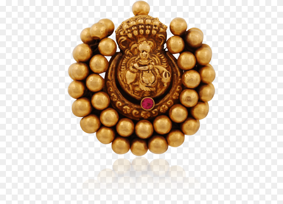 Divine Krishna Melody Pendant Gemstone, Accessories, Jewelry, Gold, Bride Png