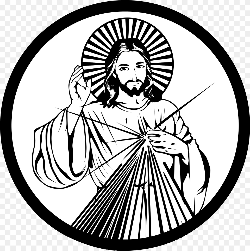 Divine Mercy Souvenirs Amp Gift Items Divine Mercy Line Art, Adult, Male, Man, Person Png