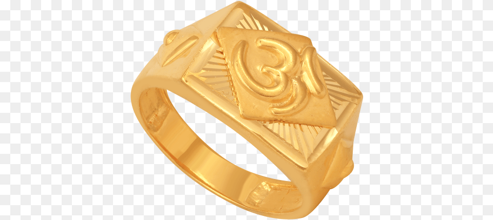 Divine Om Gold Ring Ring, Accessories, Jewelry, Treasure Png Image