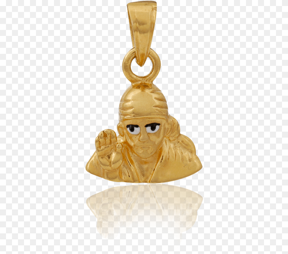 Divine Sai Baba Gold Pendant Pendant, Accessories, Treasure, Baby, Person Free Transparent Png