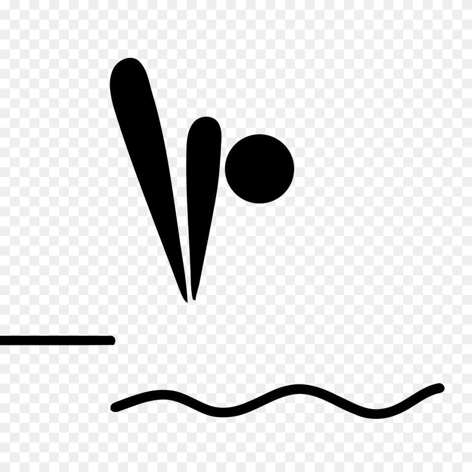 Diving, Gray Png