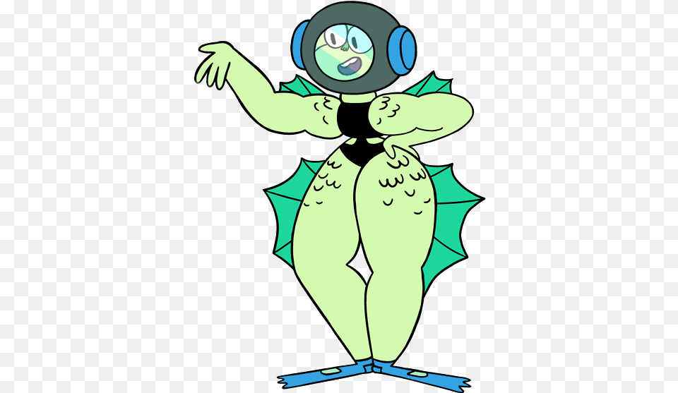 Diving Belle, Cartoon, Baby, Person, Green Png