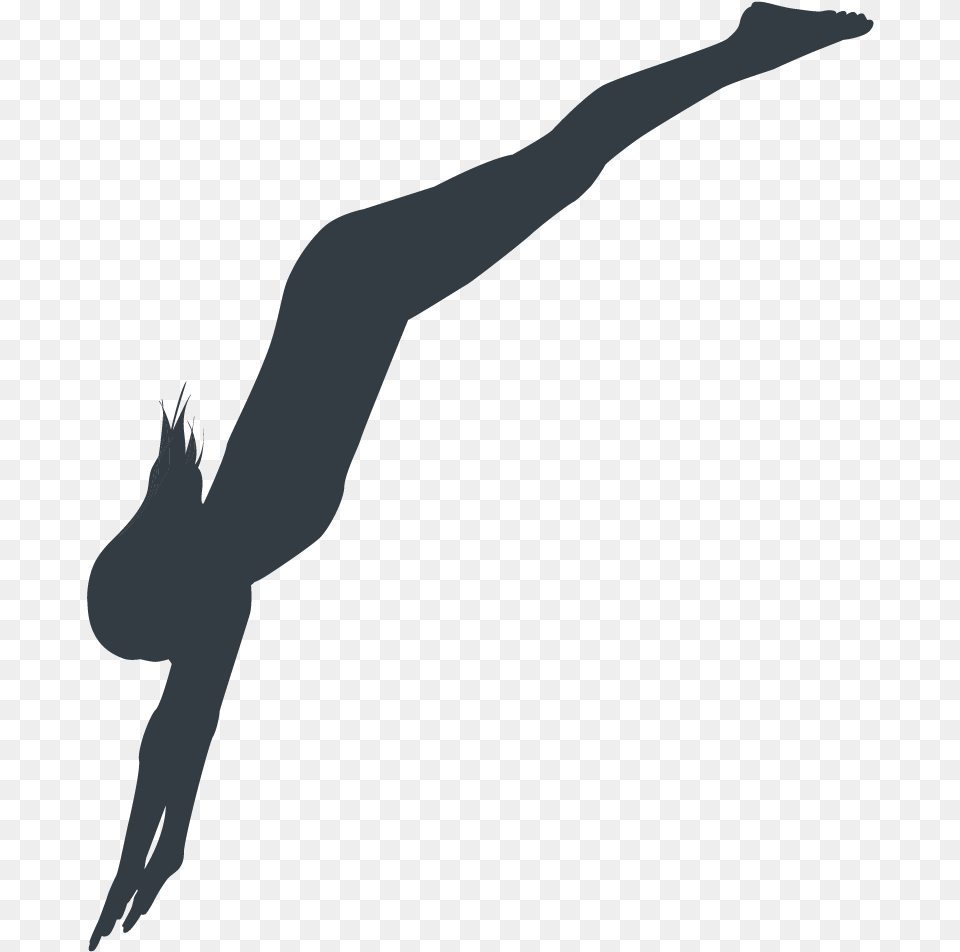 Diving Diver Diving Board Silhouette, Person, Dancing, Leisure Activities Free Transparent Png