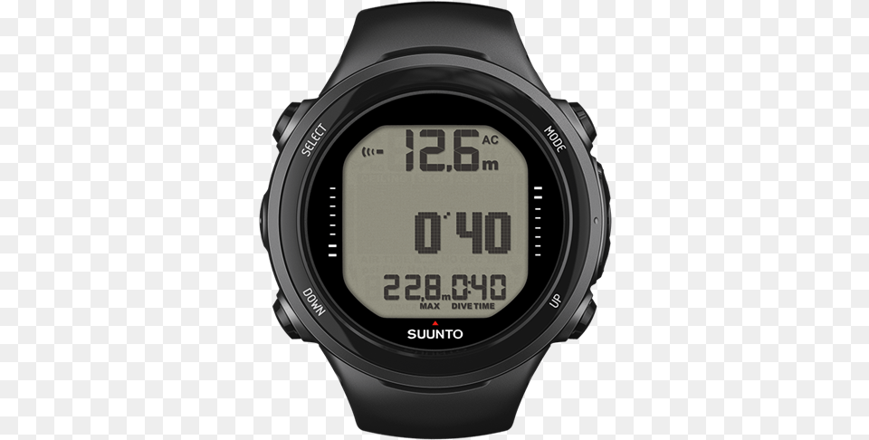 Diving Instruments By Dive And Fish Suunto D4i Novo Black, Wristwatch, Digital Watch, Electronics, Person Free Png