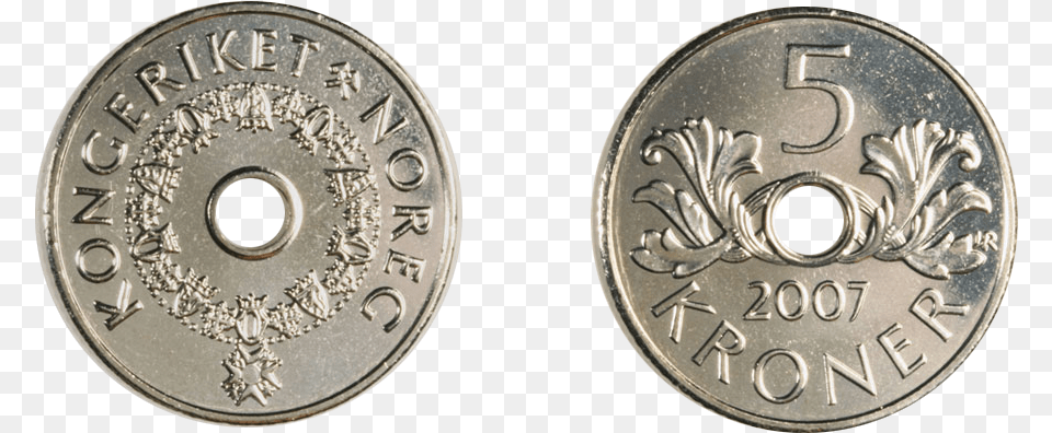 Divisa El Valor De La Noruegas Noruega Comparado Con Moneda Corona Noruega, Coin, Money, Dime Png