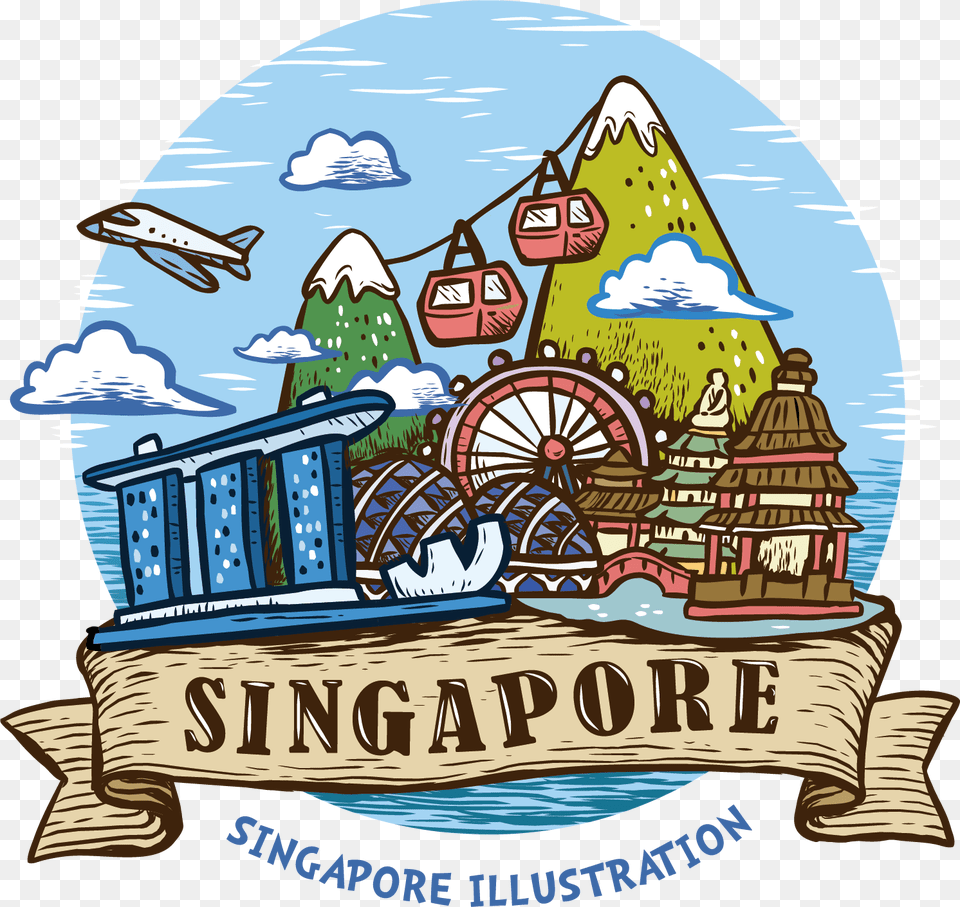 Division In Merlion Service Singapore Painted Pte Clipart Marina Bay Sands Clipart, Amusement Park, Person Free Png