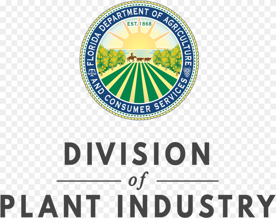 Division Of Plant Industry Typography Florida Department Of Agriculture And Consumer Services, Logo, Badge, Symbol Free Png