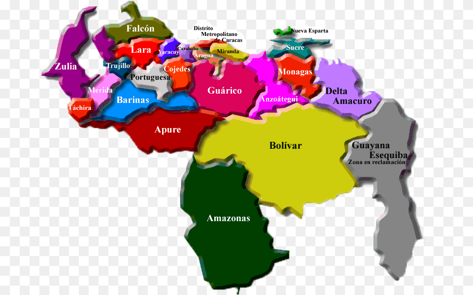 Division Politica Territorial De Venezuela, Atlas, Chart, Diagram, Map Free Transparent Png