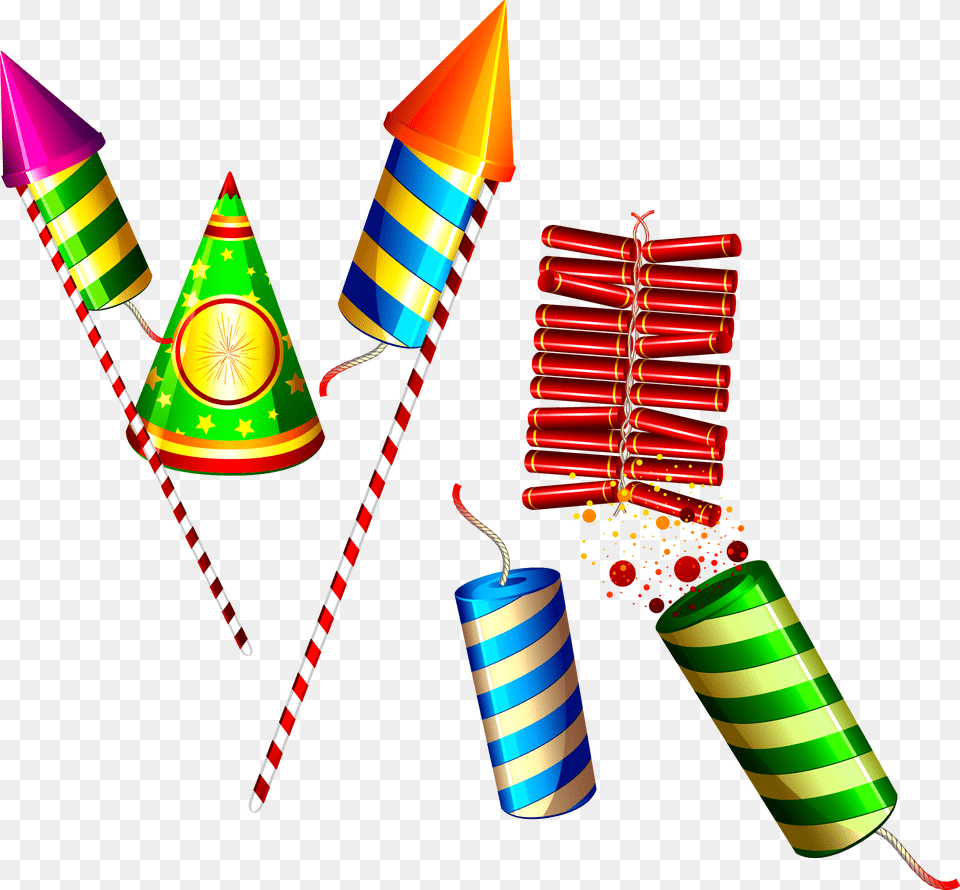 Diwali Crackers Hd, Clothing, Hat, Dynamite, Weapon Free Png Download