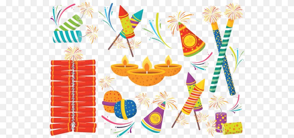 Diwali Crackers Vector Fire Crackers Clipart, Clothing, Hat, People, Person Free Png