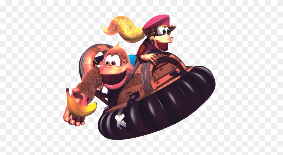 Dixie Kong Donkey Kong Country 3 Dixie Kong39s Double Trouble Gba, Transportation, Vehicle, Watercraft, Boat Free Png Download