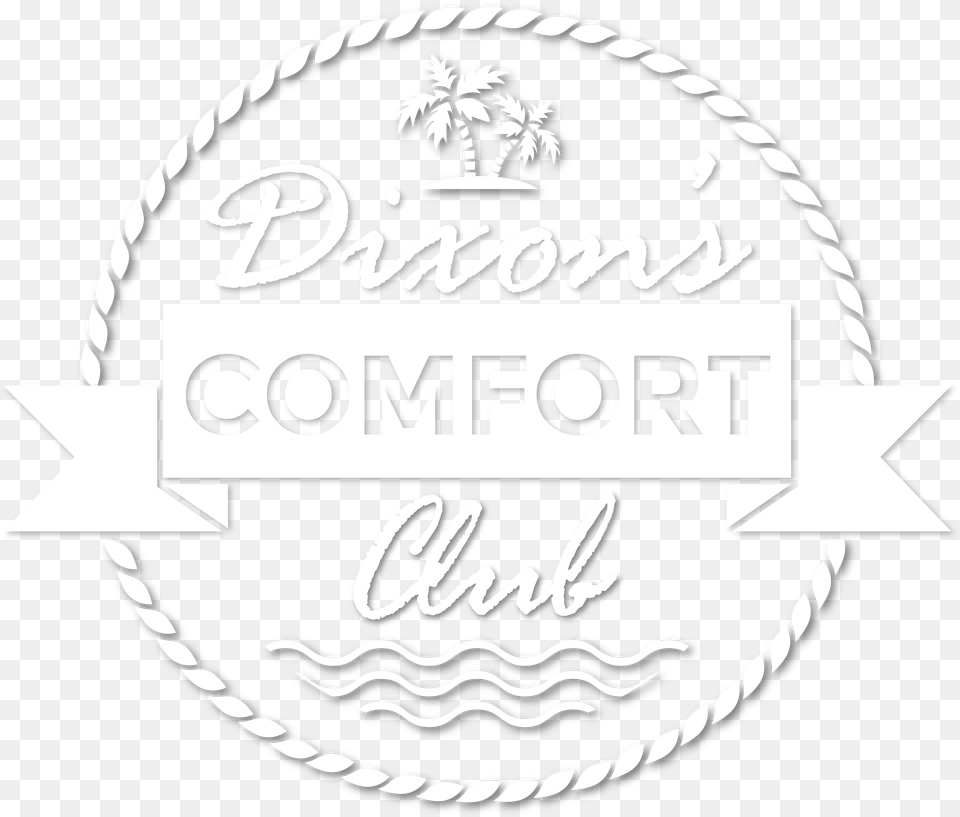 Dixon S Comfort Club Badge In White With Drop Shadow Beach Vector Background Summer, Architecture, Building, Hotel, Logo Free Png Download