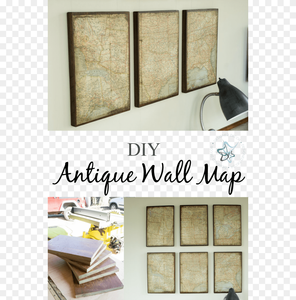 Diy Antique Wall Map Learn How To Custom Make An Aged Lantern Luncheon Table Square Gift Stickers, Plywood, Wood, Car, Machine Png