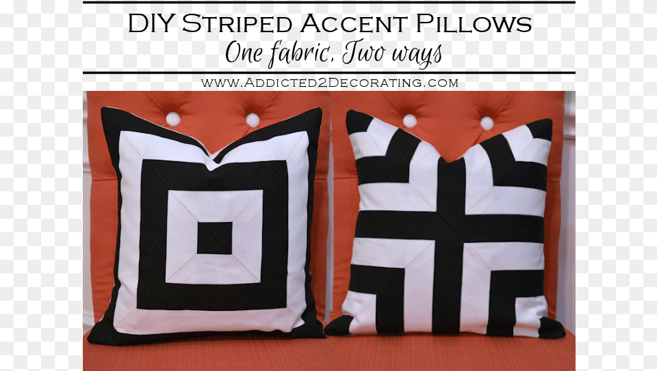 Diy Black And White Striped Throw Pillows Black White Striped Accent Pillows Set Of 2 Alondra, Cushion, Home Decor, Pillow, Couch Png Image