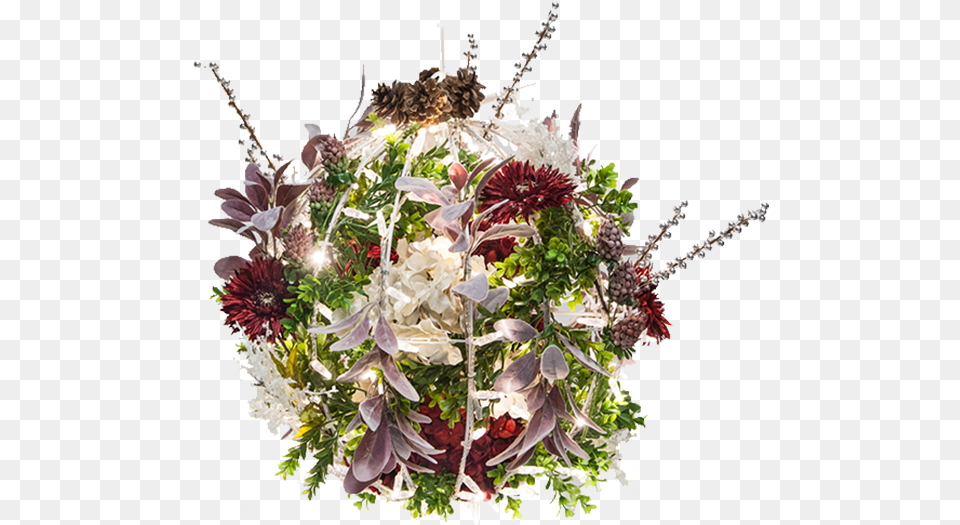 Diy Flower Christmas Light Balls Backyard Retreat Ball Flower Bouquet, Art, Floral Design, Flower Arrangement, Flower Bouquet Png Image