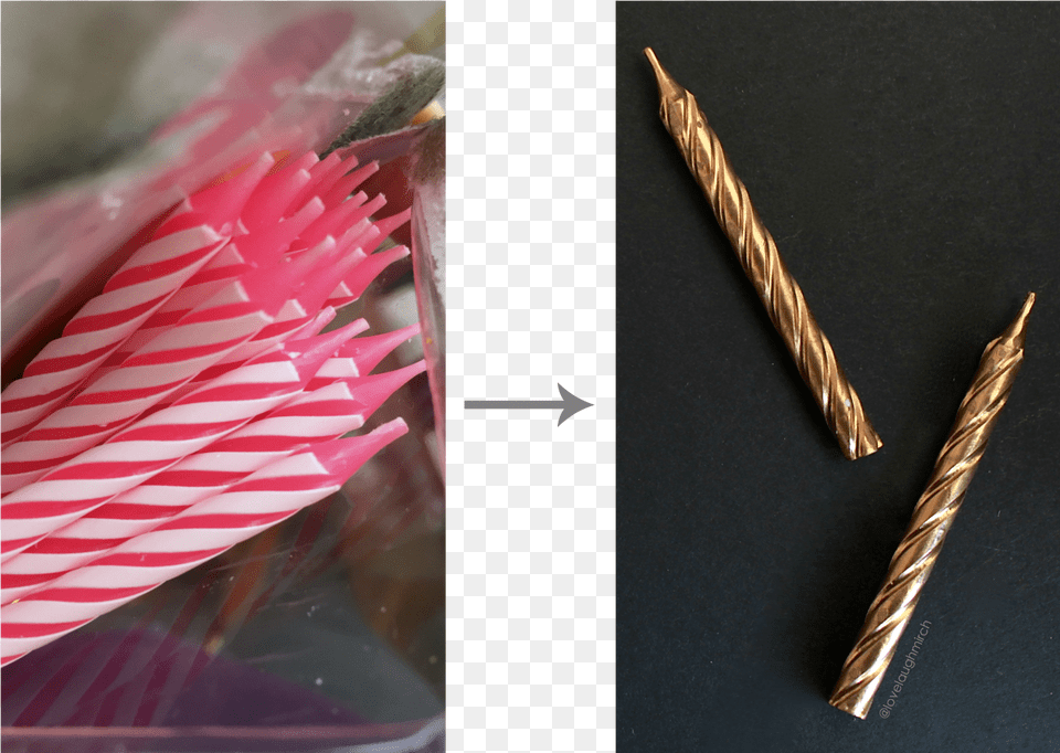 Diy Gilded Birthday Candles Wood, Flower, Plant, Rose, Blade Png Image