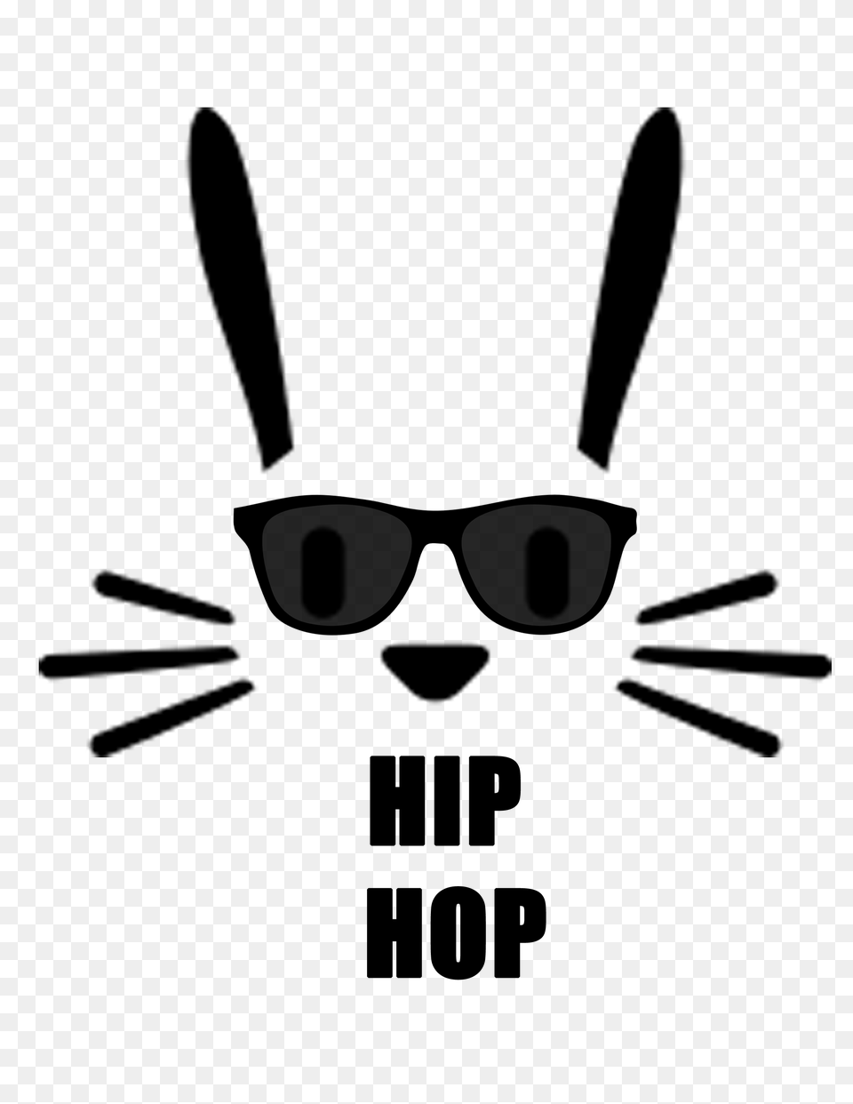Diy Hip Hop Bunny Shirt, Accessories, Stencil, Sunglasses, Logo Free Transparent Png