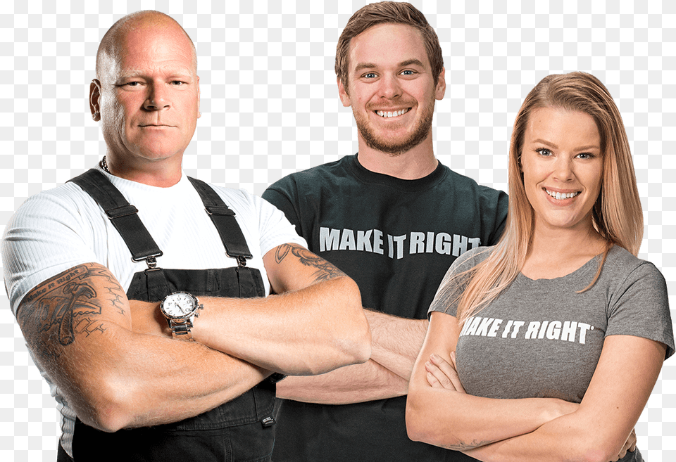 Diy Network Logo Transparent Mike Holmes, Skin, Person, T-shirt, Clothing Png Image