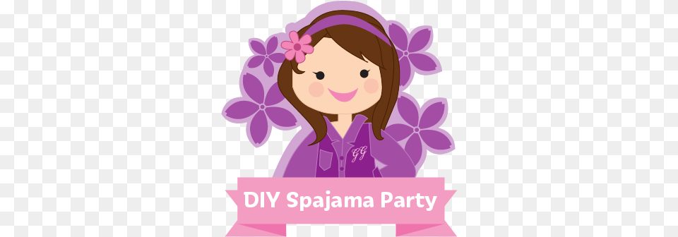 Diy Spa Jama Party Party, Purple, Clothing, Coat, Person Png Image