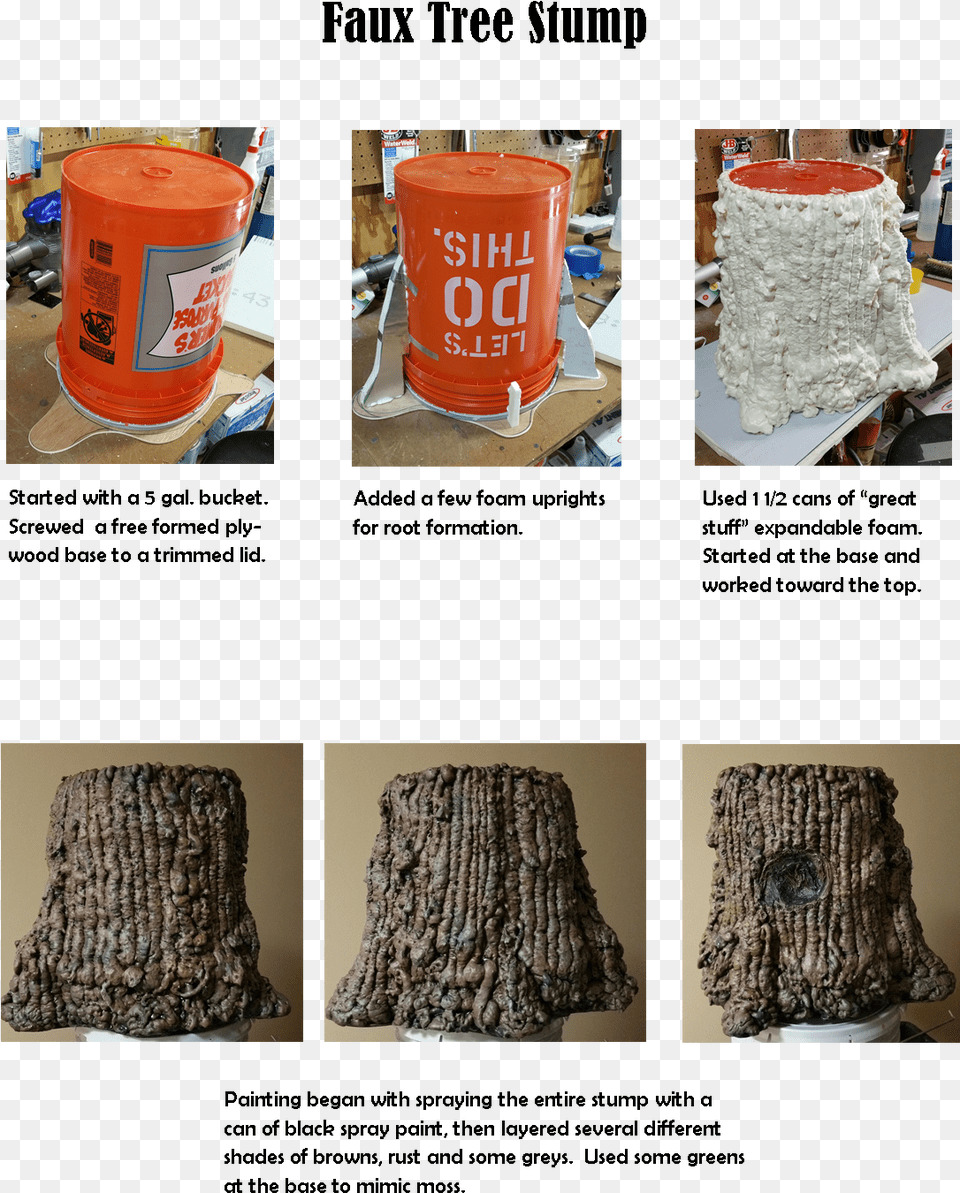 Diy Tree Stump Prop, Plant, Art, Collage, Icing Free Png