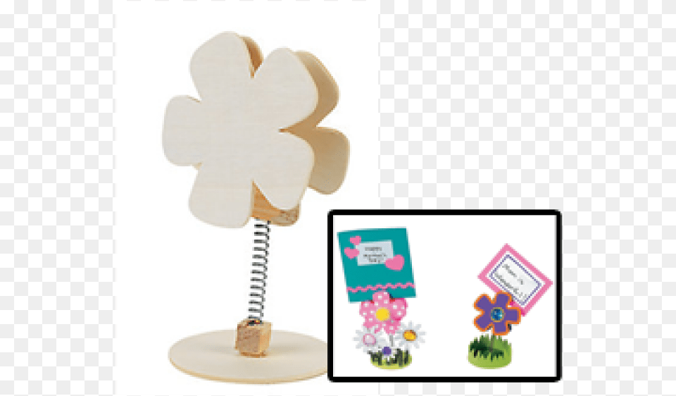 Diy Wood Flower Recipe Card Holders Oriental Trading Company Diy Wood Flower Recipe Card, Lamp Free Transparent Png