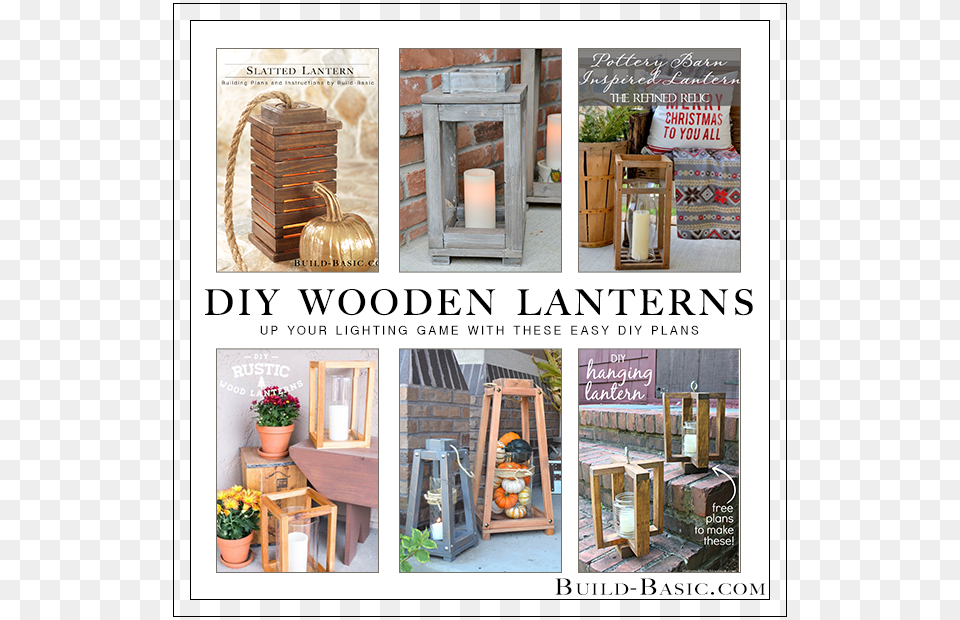 Diy Wooden Lantern Roundup Diy Wooden Lantern, Potted Plant, Plant, Vase, Pottery Free Transparent Png