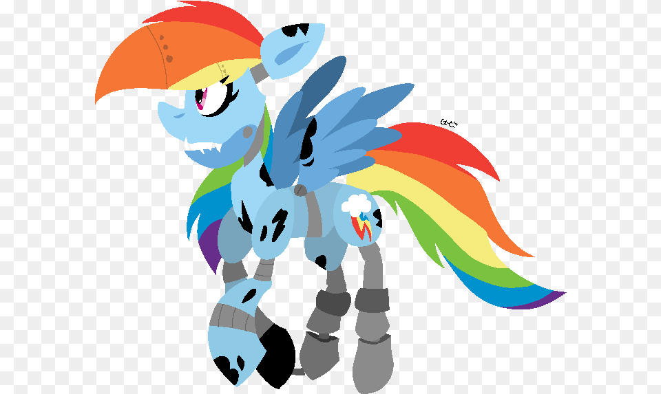 Dizzee Toaster Crossover Five Nights At Aj39s Foxy Mlp Rainbow Dash Foxy, Art, Graphics, Face, Head Free Png Download