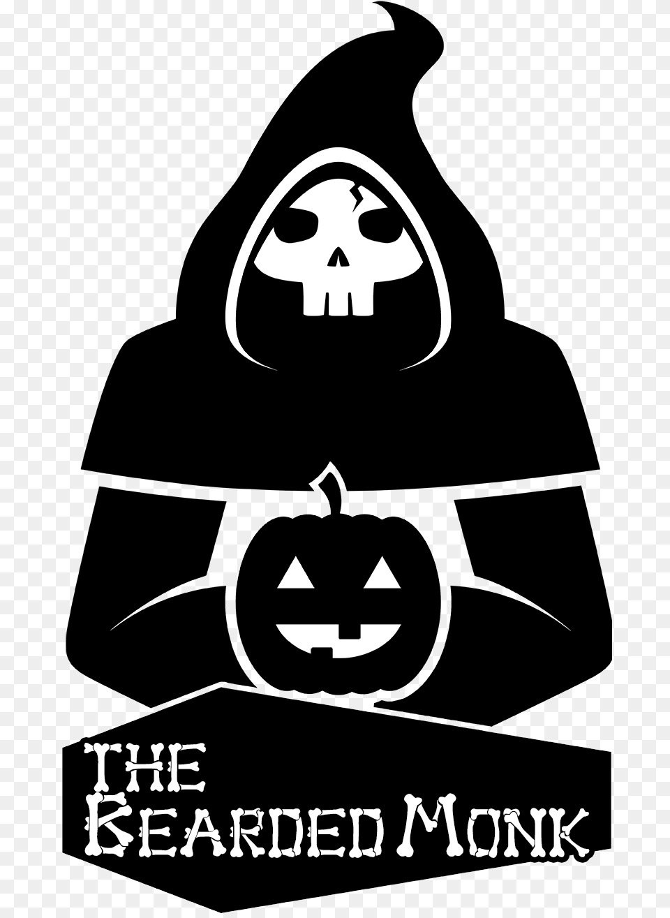 Dizzy Designs The Bearded Monk Halloween Logo Bearded Monk, Stencil Free Transparent Png
