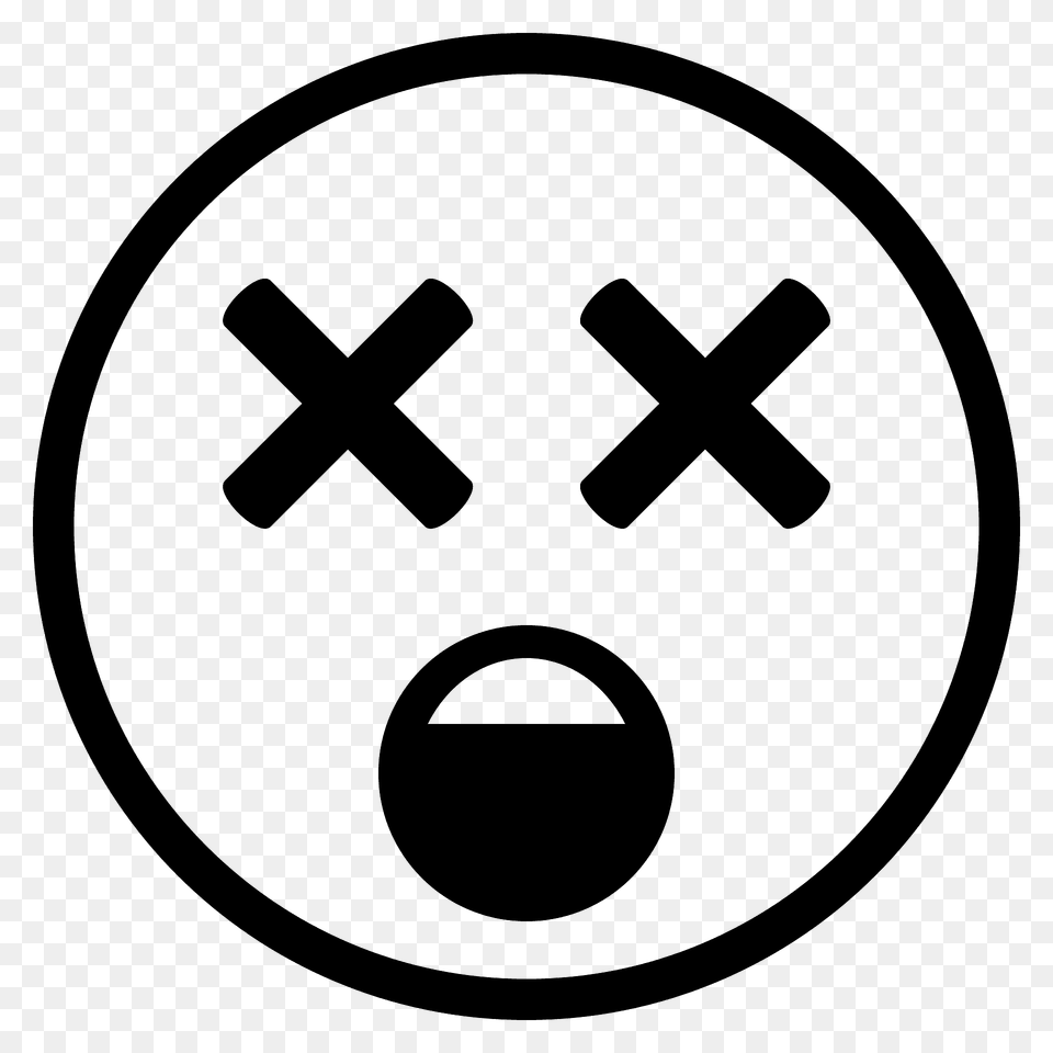 Dizzy Face Emoji Clipart, Cross, Symbol Png