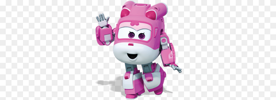 Dizzy Waving Hello Super Wings Characters, Robot, Nature, Outdoors, Snow Free Png Download