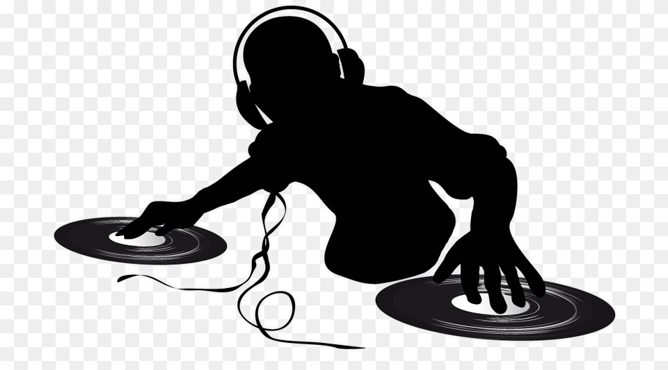 Dj, Silhouette, Adult, Female, Person Png Image