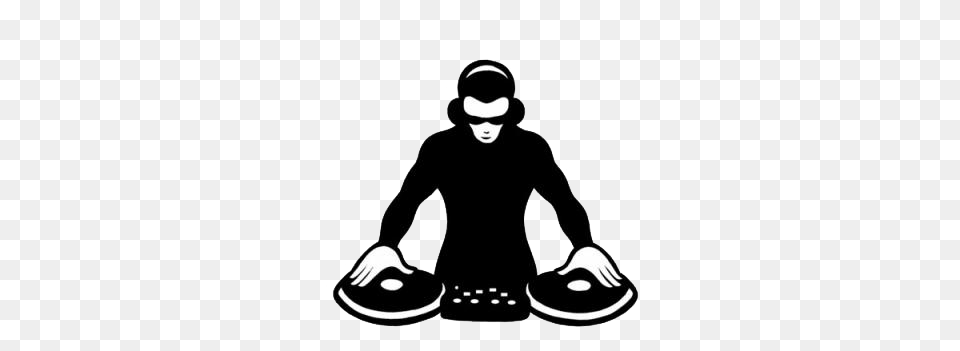 Dj, Stencil, Silhouette, Tool, Device Png