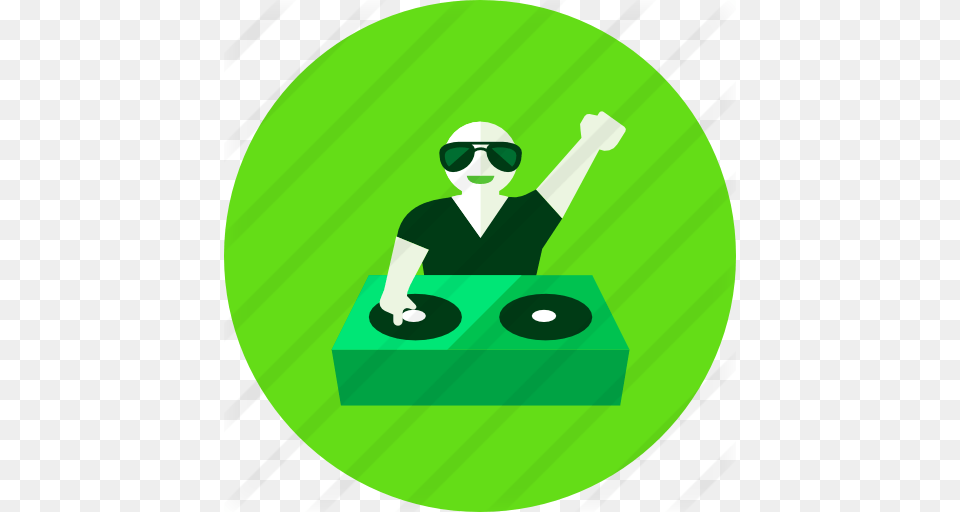 Dj, Green, Accessories, Sunglasses, Disk Png Image