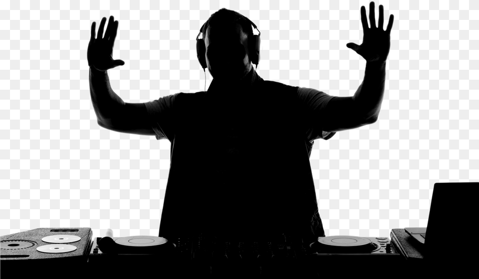 Dj, Hand, Body Part, Silhouette, Person Free Transparent Png