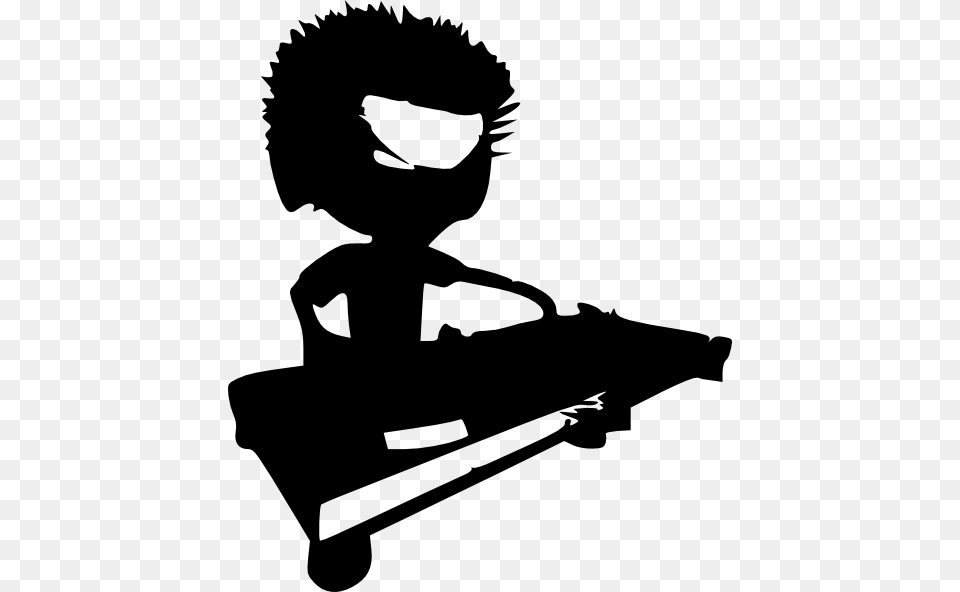 Dj Clip Art, Silhouette, Stencil, Person Free Png