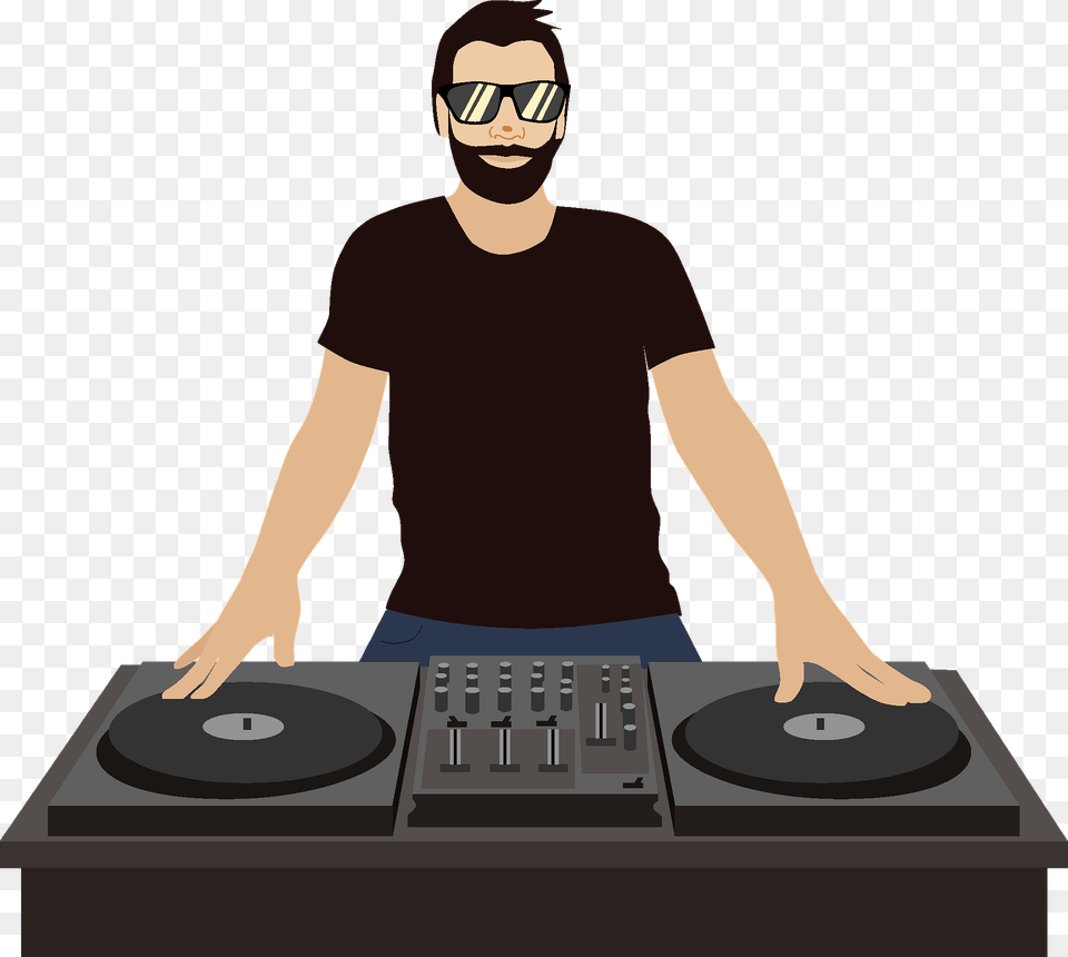 Dj Clipart, T-shirt, Clothing, Adult, Person Free Transparent Png