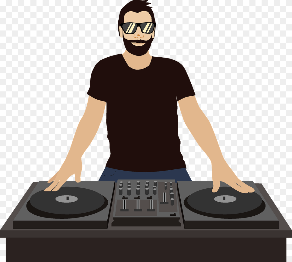 Dj Clipart, T-shirt, Clothing, Adult, Person Free Png Download