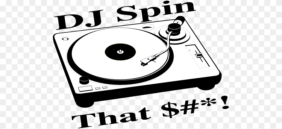Dj Clipart Turntable Dj Spin, Stencil, Cd Player, Electronics Png