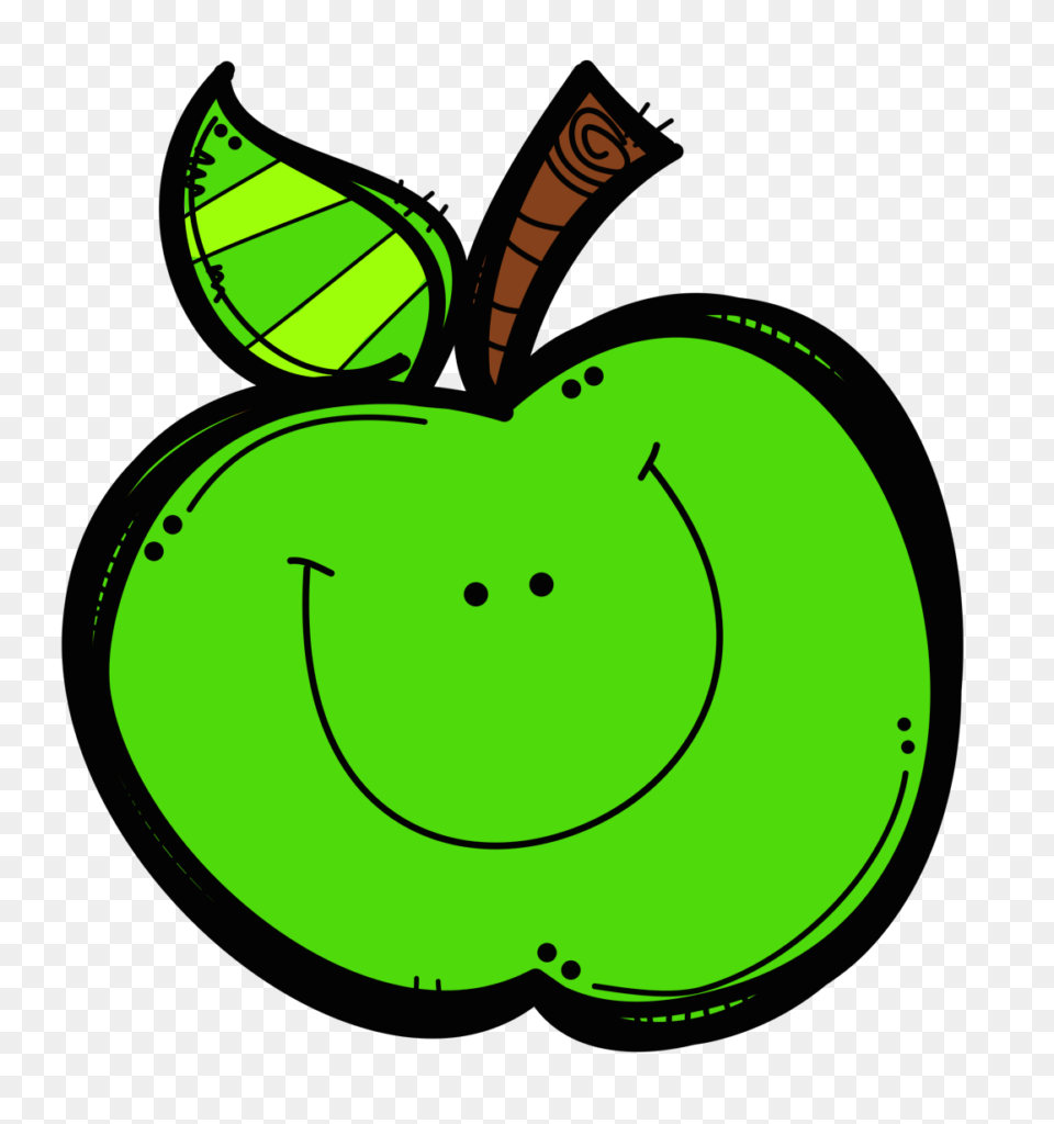 Dj Inker Clipart Green Apple Bat, Plant, Produce, Fruit, Food Png Image