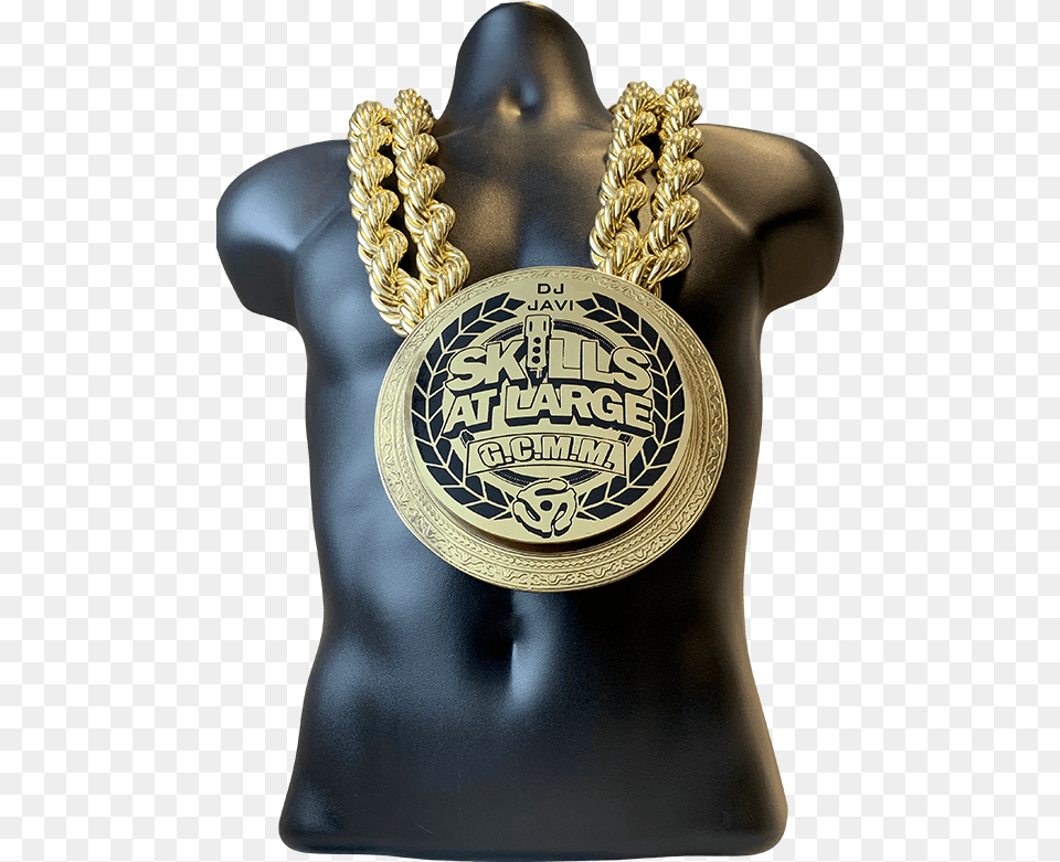 Dj Javi Skills At Large Championship Chain Award Badge, Accessories, Gold, Jewelry, Locket Free Transparent Png